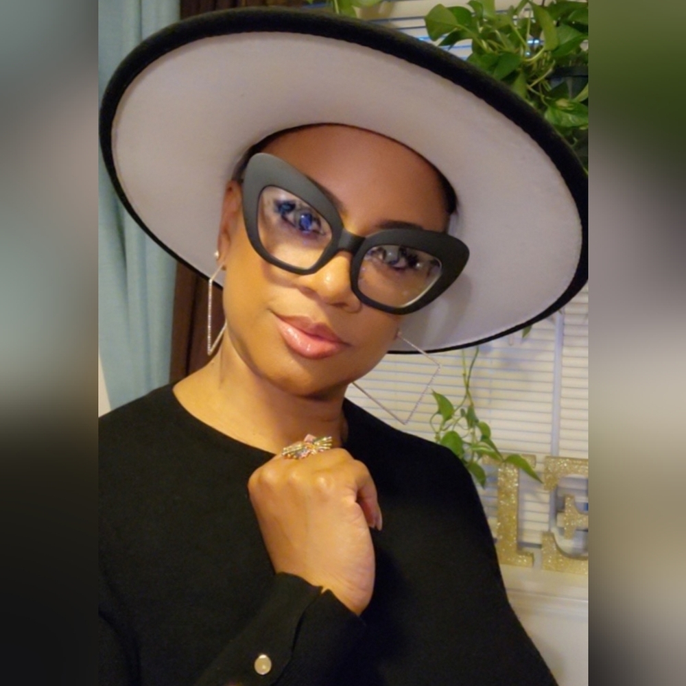 Wide Brim FEDORA Hat w/  BAND ACCESSORY